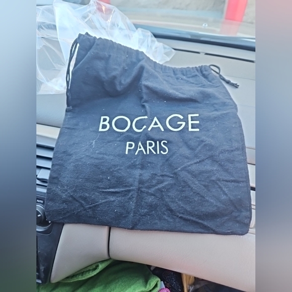 Bocage Paris Navy Blue Drawstring Dust Bag Cover Pouch Handbag Wallet Wristlet - Picture 1 of 1